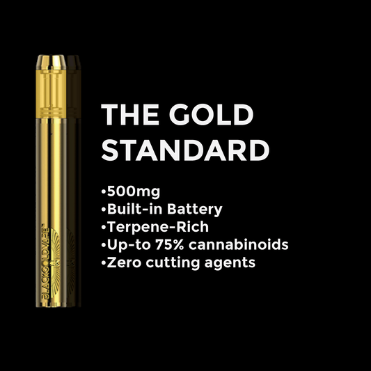 BlackGold: The Gold Standard - Live Resin 500mg All-in-one Disposable Vape