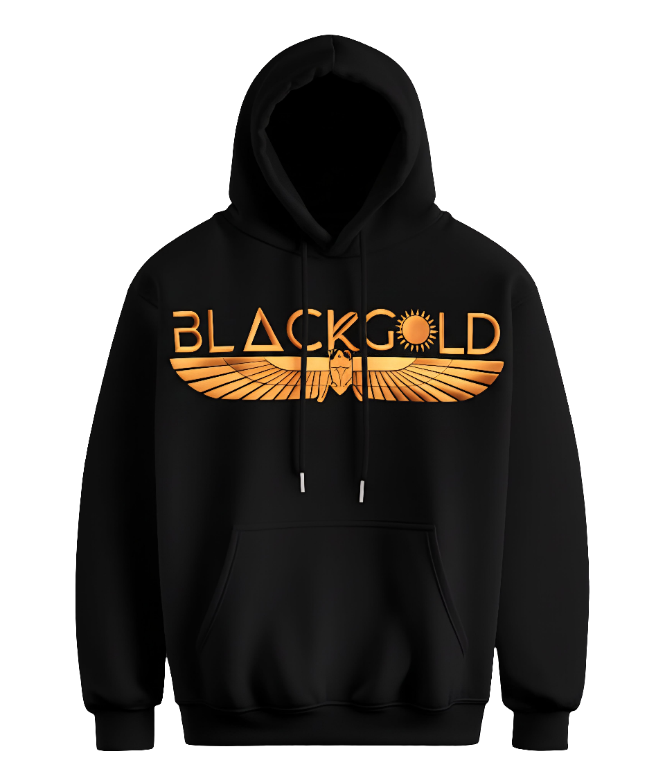 LIMITED Black Gold- Embroided Hoody (PRE-ORDER)